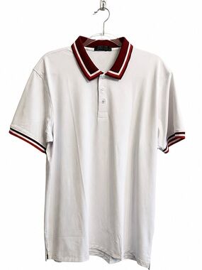 G/FORE White Performance Pique Polo